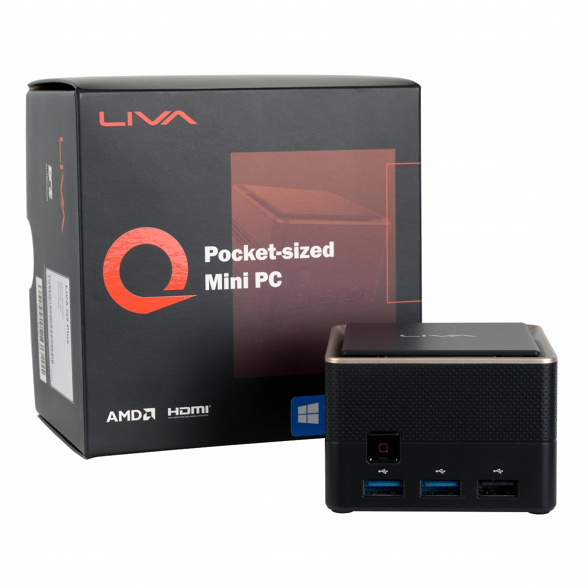 LIVA Q3 PLUS LIVAQ3P-4/64-W10Pro(R1505G)