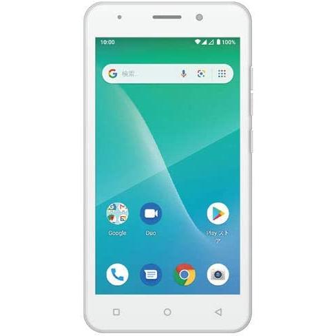 Dual simフリー Android スマホ 本体 Geanee ADP-503G White 4G LTE IPS液晶 軽量 コンパクト microSD対応 /バルク
