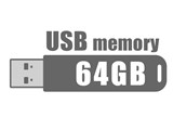 ELECOM製 USBフラッシュメモリ 64GB [USB3.2 Gen1 / USB Type-A / 最大100MB/s]