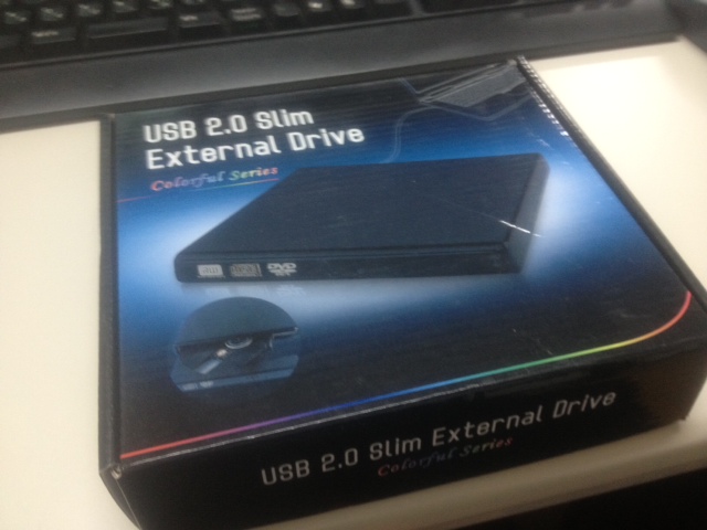 USB2.0 SLIM EXTERNAL DRIVE SATA/BLACK [外付ドライブケース]