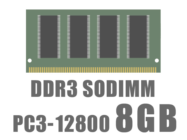 [DDR3-SODIMM]SODIMM DDR3 PC3-12800 8GB バルク