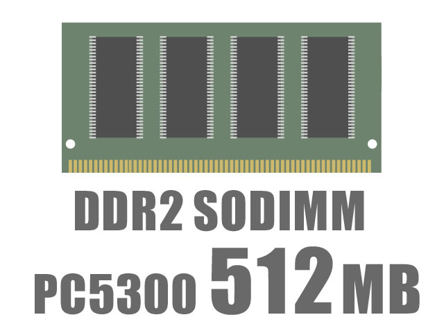 [DDR2-SODIMM]SODIMM DDR2 PC5300 512MB OEM バルク