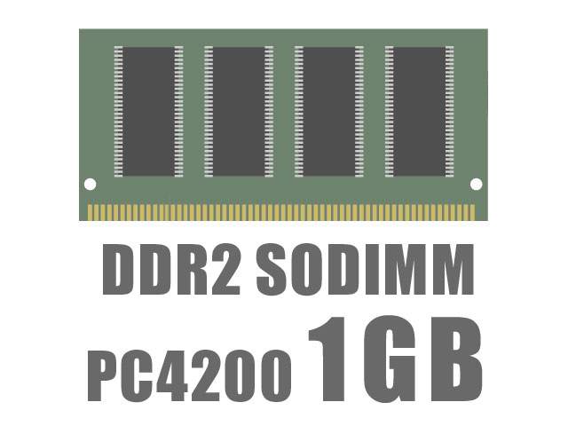 [DDR2-SODIMM]SODIMM DDR2 1GB PC4200 OEM バルク
