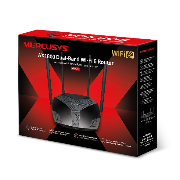 MERCUSYS MR70X AX1800 ǥ奢ХWi-Fi 6롼MERCUSYS MR70X AX1800 ǥ奢ХWi-Fi 6롼