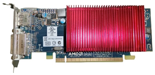 ATI-102-C26405 (B) Radeon HD 6450 ( 1GB / DVI-I / DP 搭載) LowProfile対応 バルク /中古