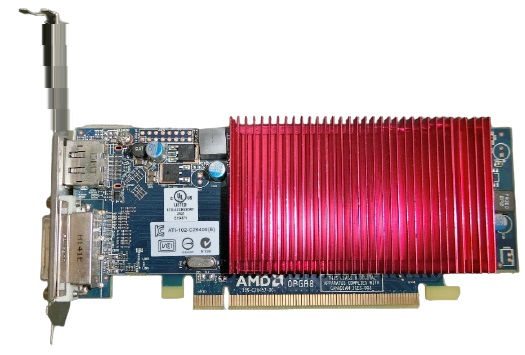 ATI-102-C26405 (B) Radeon HD 6450 ( 1GB / DVI-I / DP 搭載) LowProfile非対応 バルク /中古