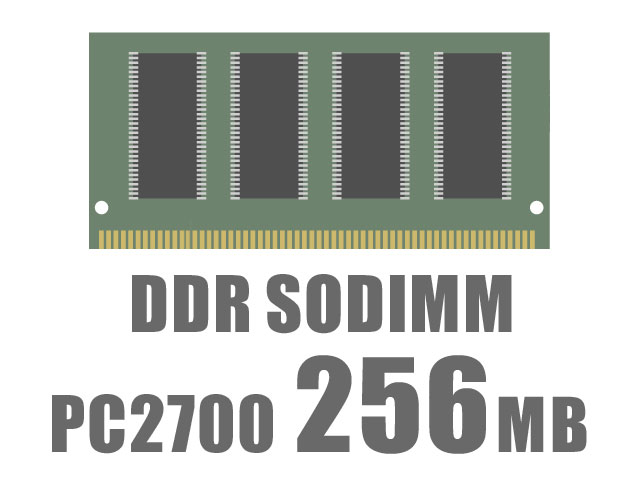 [DDR-SODIMM]SODIMM DDR 256M PC2700 CL2.5 OEM バルク